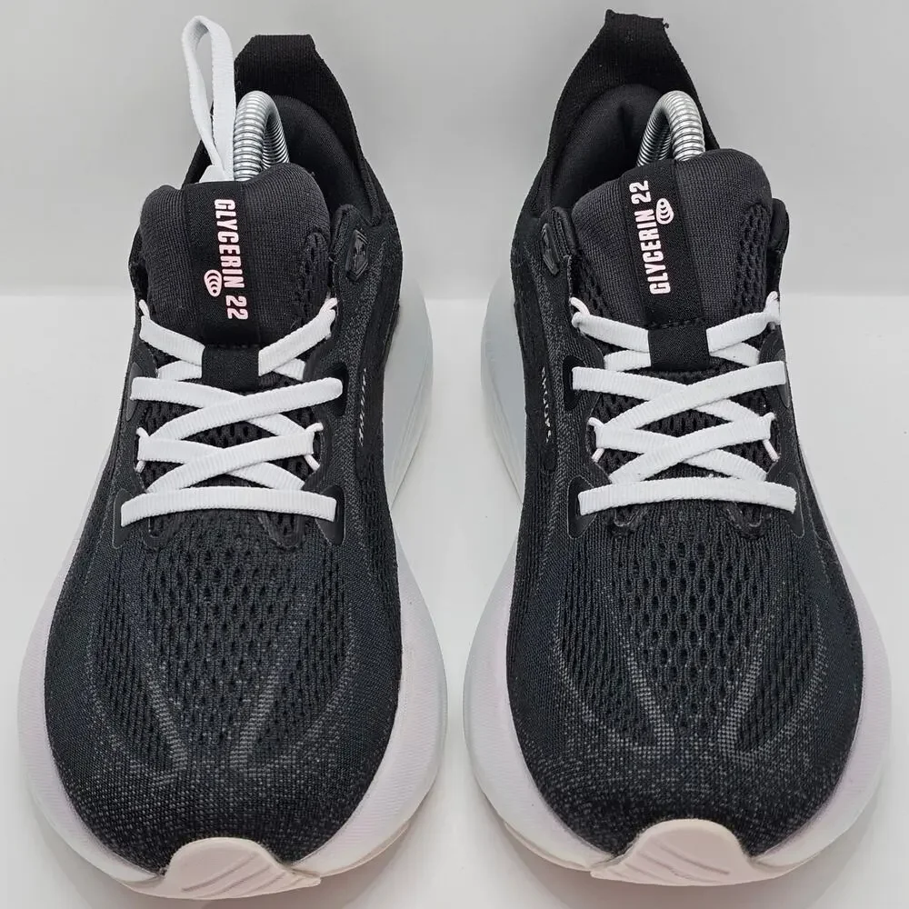 Brooks Glycerin 22 Black Orchid White Womens 9.5 Medium B UK 47.5 Running Shoes